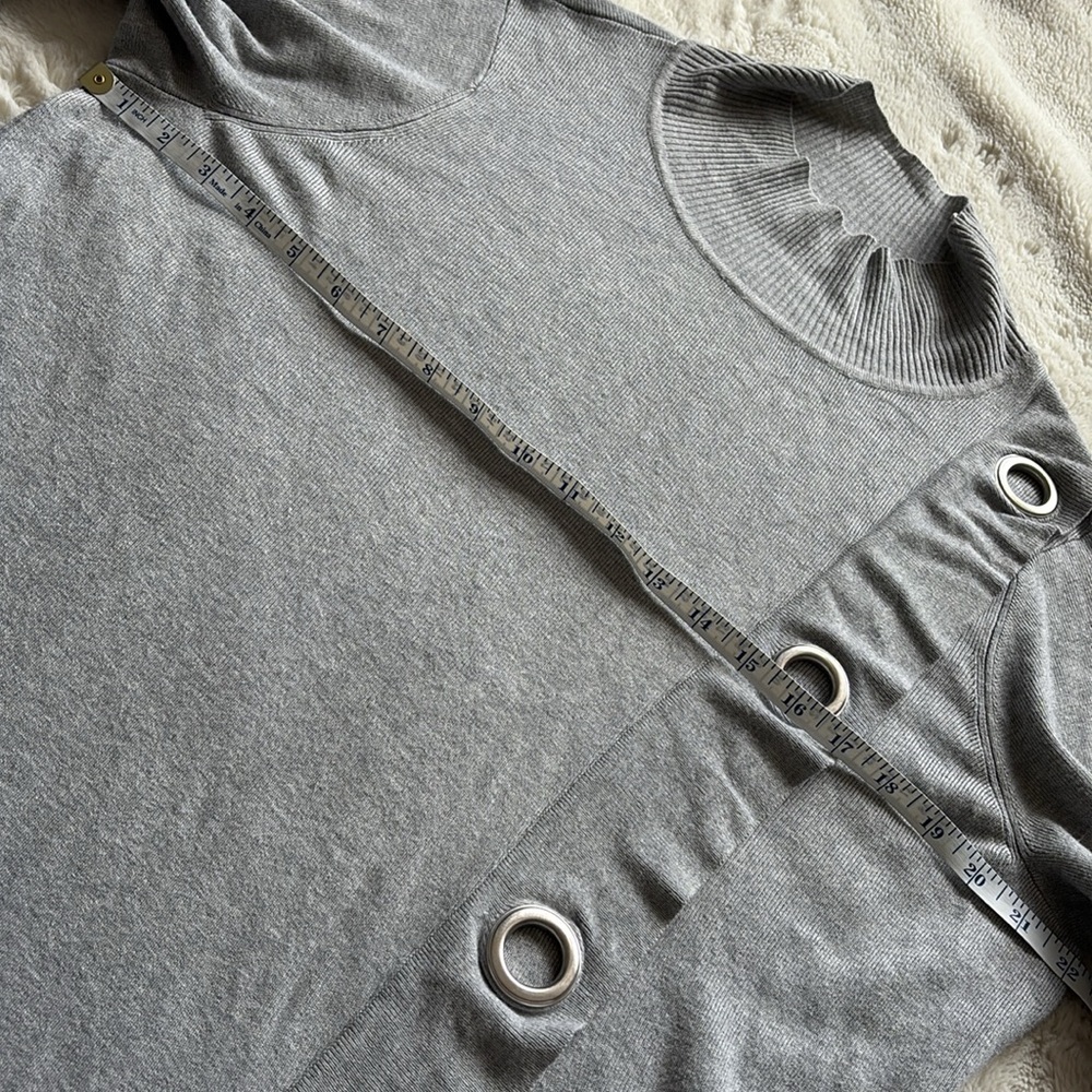 Cleo Asymmetrical Grunge Minimalist Streetwear Modern Edgy Mock Neck Long Sleeve - Picture 5 of 7